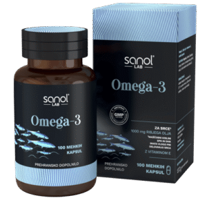 Sanol LAB Omega-3, 100 mehkih kapsul