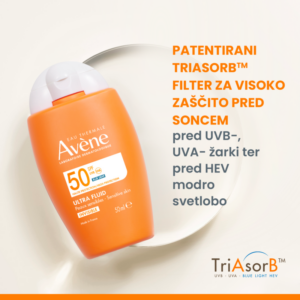 Avène Ultra fluid visoka zaščita SPF50, 50 ml - slika 3