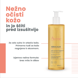 Avène XeraCalm A.D. Relipidirajoče olje za čiščenje, 400 ml - slika 2