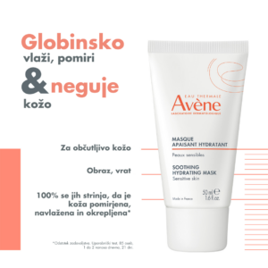 Avène Pomirjujoča maska za vlaženje, 50 ml - slika 5