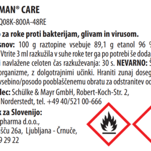 Desderman CARE - Razkužilo za roke s Pantenolom in vitaminom E - plastenka 100 ml - slika 2