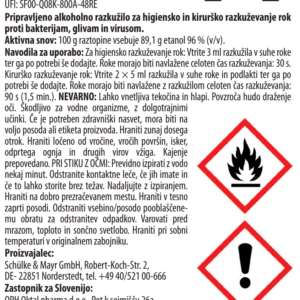 Desderman CARE - Razkužilo za roke s Pantenolom in vitaminom E - plastenka 500 ml - slika 2