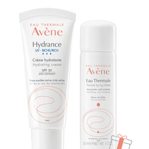 Akcija: Avène Hydrance UV bogata vlažilna krema SPF30 40 ml + DARILO Avène termalna izvirska voda 50 ml
