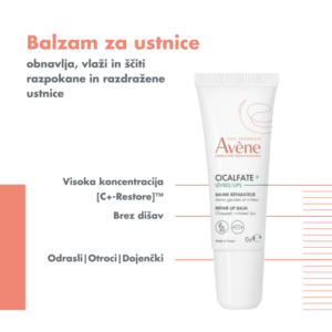 Avène Cicalfate+ obnavljajoči balzam za ustnice - slika 3