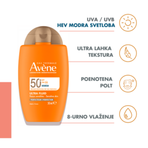 Avène Obarvani Ultra fluid zelo visoka zaščita SPF50+, 50 ml - slika 12