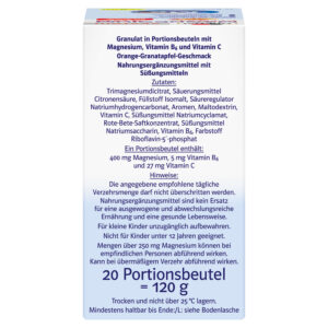 Doppelherz SYSTEM Magnezij 400 CITRAT, granule, 20 vrečic - slika 4