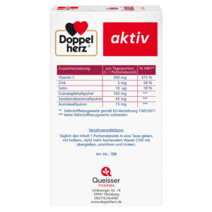 Doppelherz AKTIV Vroče granatno jabolko + rakitovec + acerola, 10 vrečic - slika 4