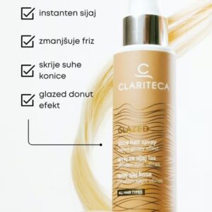 CLARITECA Glazed – pršilo za sijaj las - slika 2