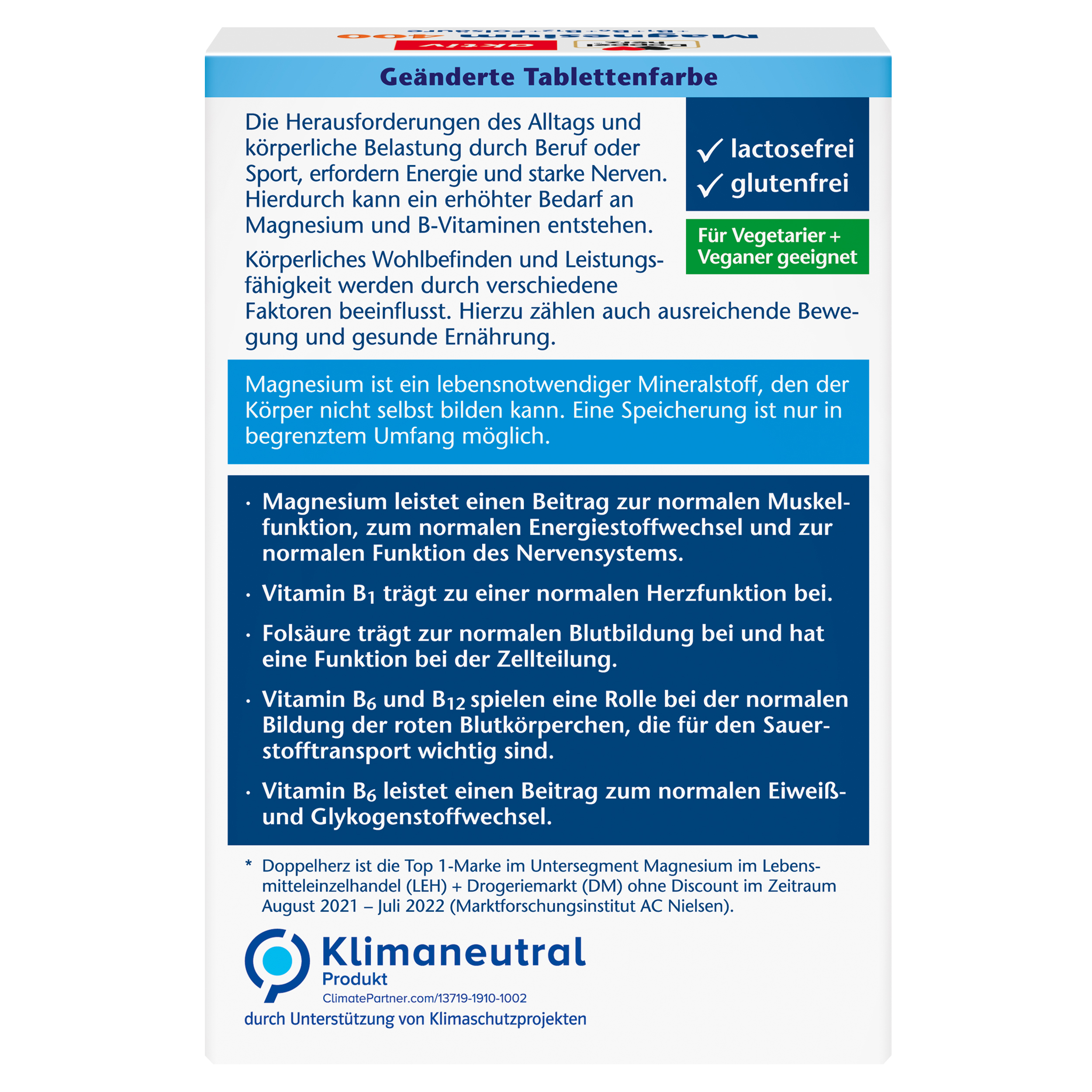 Doppelherz AKTIV Magnezij 400, 30 tablet - slika 2