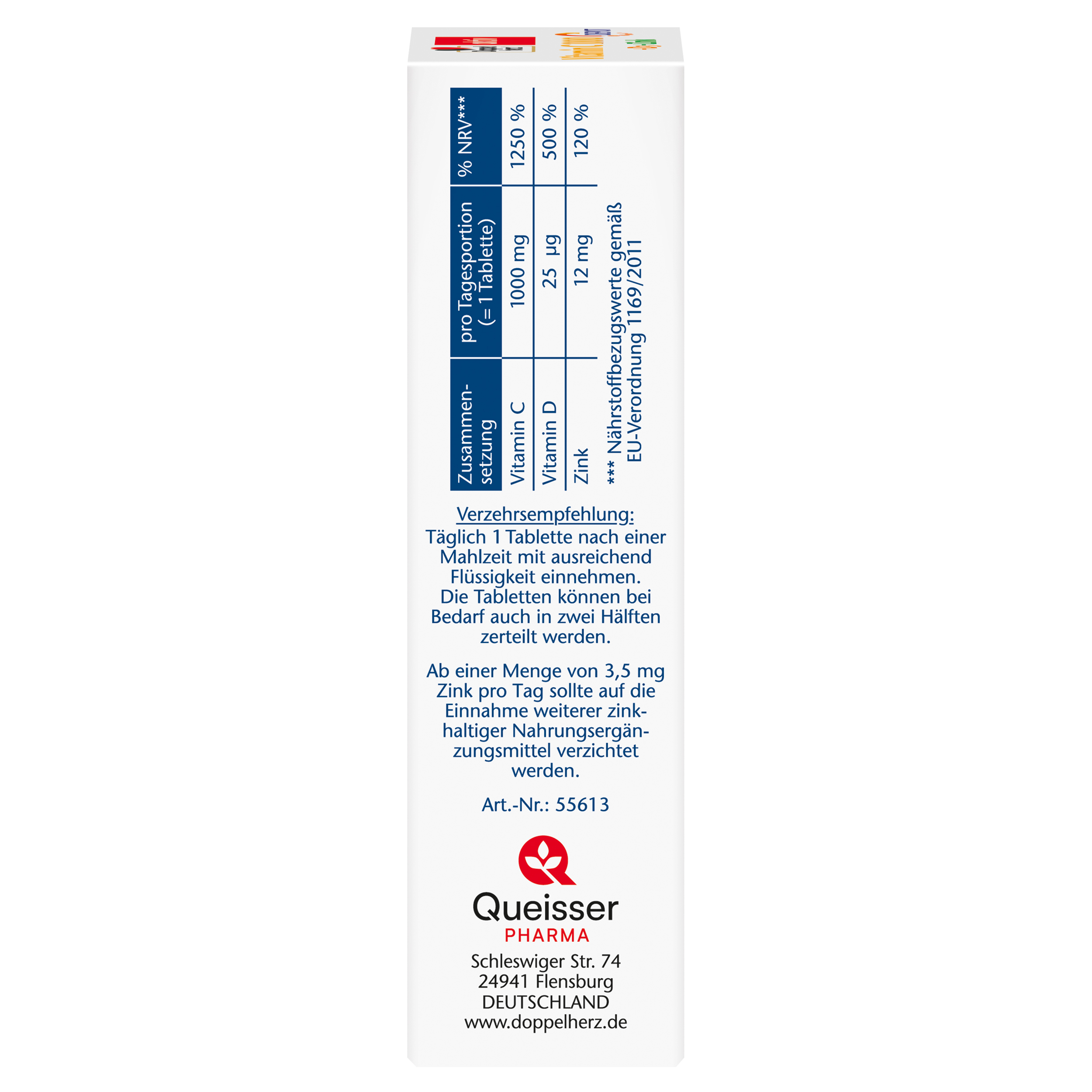 Doppelherz AKTIV Vitamin C 1000 + D3 + cink, 30 tablet - slika 3