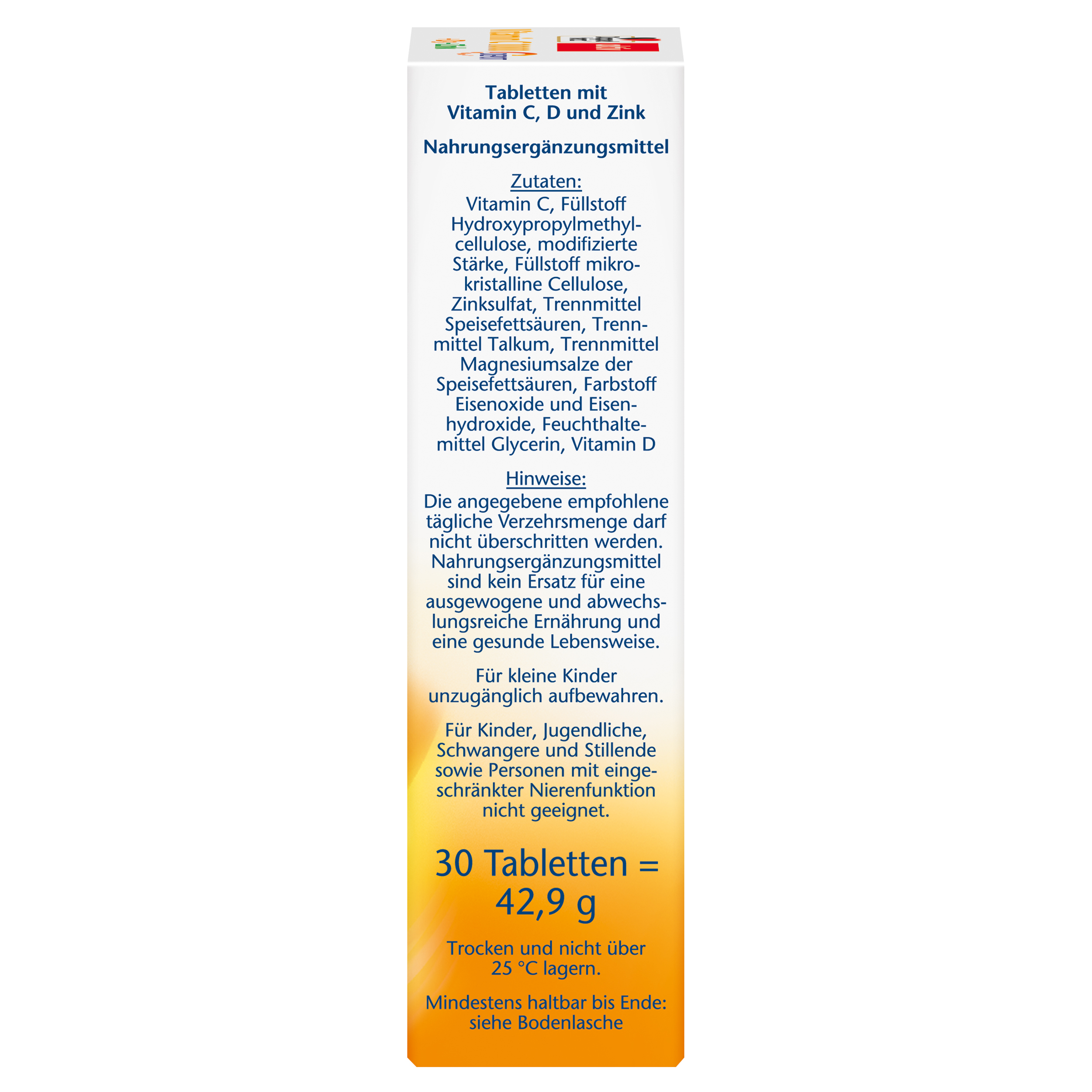 Doppelherz AKTIV Vitamin C 1000 + D3 + cink, 30 tablet - slika 2