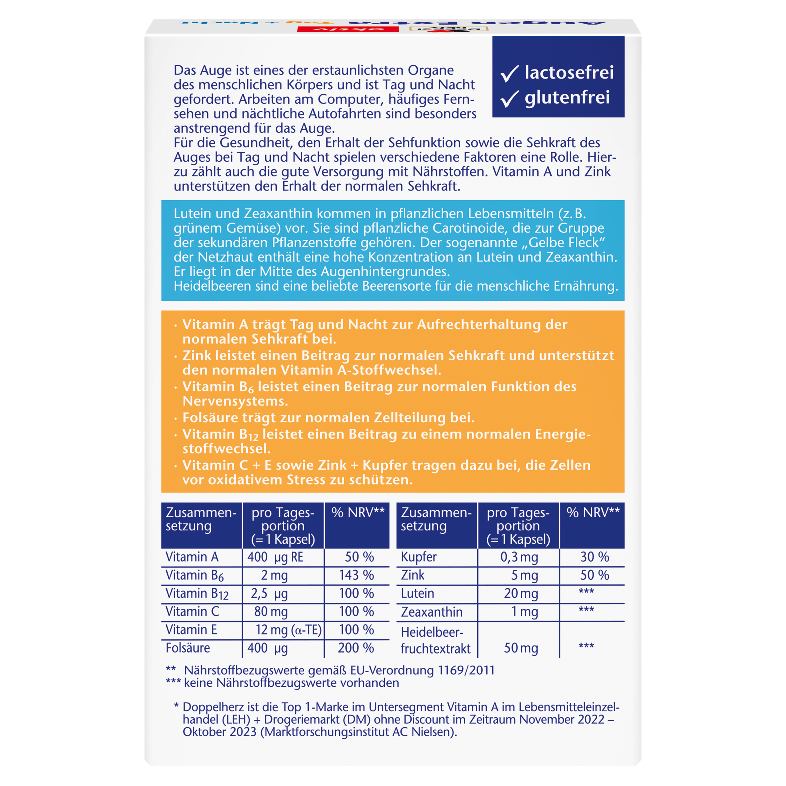 Doppelherz AKTIV AUGEN EXTRA dan + noč, 30 kapsul - slika 3