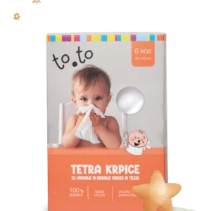 to.to bombažne tetra krpice za umivanje, 6 kos