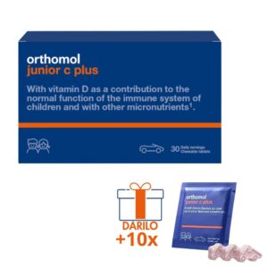 Orthomol junior c plus gozdni sadeži, 30 žvečljivih tablet + GRATIS 10 žvečljivih tablet