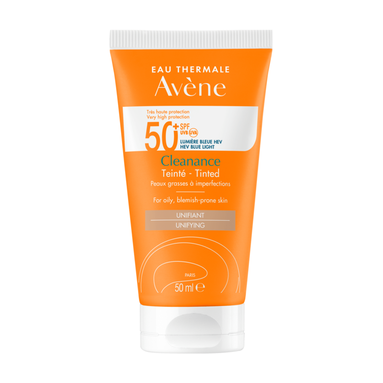 Avène Zelo visoka zaščita obarvani Cleanance SPF50+ 50 ml