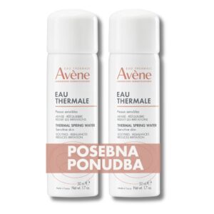 Avène termalna izvirska voda 50 ml DVOJNO PAKIRANJE