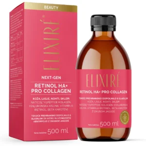 Elixiré RETINOL HA+ PRO COLLAGEN, okus jagode 500 ml