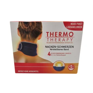 Thermo Therapy nastavljiv trak pri bolečinah v vratu, 1 trak, 4 grelne blazinice