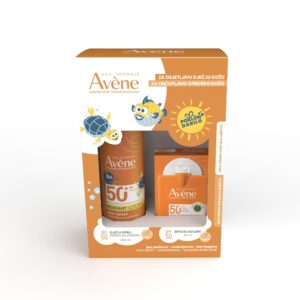 Avène Otroško pršilo za zaščito pred soncem SPF 50+, 200ml + Avène RÉFLEXE SOLAIRE zelo visoka zaščita dojenčki, otroci, odrasli SPF50+ 30ml