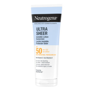Neutrogena ULTRA SHEER nevidni vlažilni losjon za zaščito pred soncem za telo in obraz SPF50 200 ml