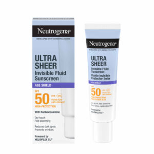 Neutrogena ULTRA SHEER Age Shield nevidni vlažilni fluid za zaščito pred soncem 50 ml