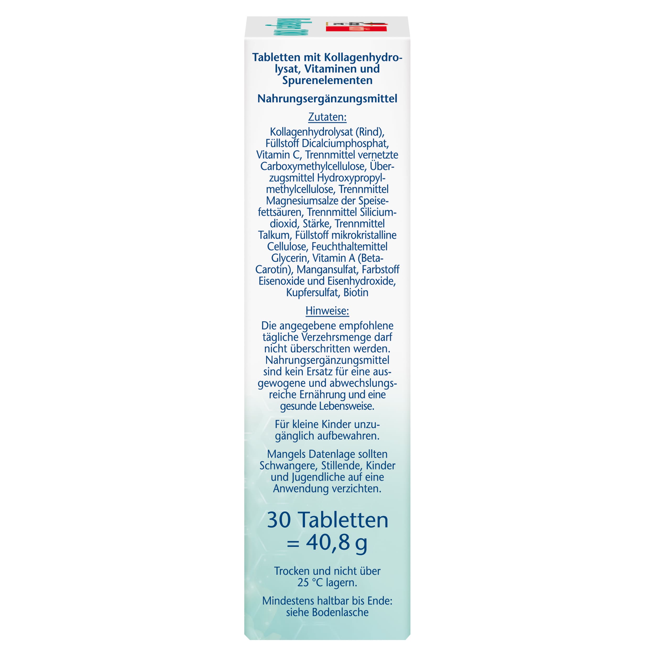 Doppelherz AKTIV Kolagen 1000 + biotin + betakaroten tablete 30x - slika 2
