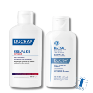 DUCRAY KELUAL DS INTENSIVE tretma šampon proti prhljaju 100 ml + DUCRAY ELUTION šampon 100 ml