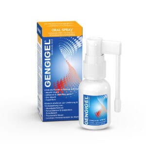 Gengigel® pršilo za dlesni za težje dostopna mesta in uporabo »na poti«, 20 ml