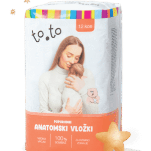 to to anatomsko oblikovani vložki za po porodu, 12 kos