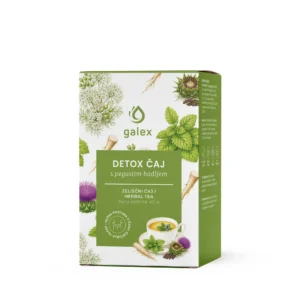 Galex DETOX zeliščni čaj s pegastim badljem in regratom 40 g