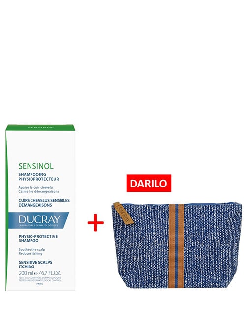 DUCRAY-SENSINOL-fiziološki-zaščitni-šampon-+-DARILO-modra-torbicajpg