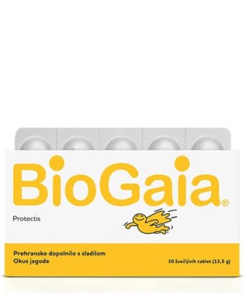 BioGaia Protectis - okus jagode, 30 žvečljivih tablet